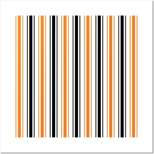 Decorative Halloween Stripes Posters and Art